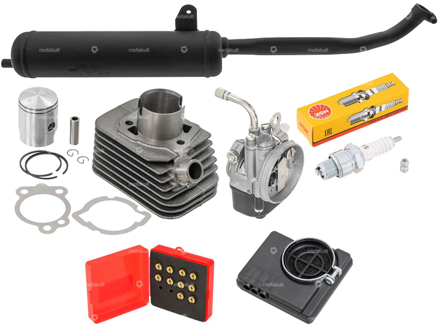 41 mm Kit tuning quotidien 10 mm KoBo | Piaggio Ciao, SI Carousel Image 1