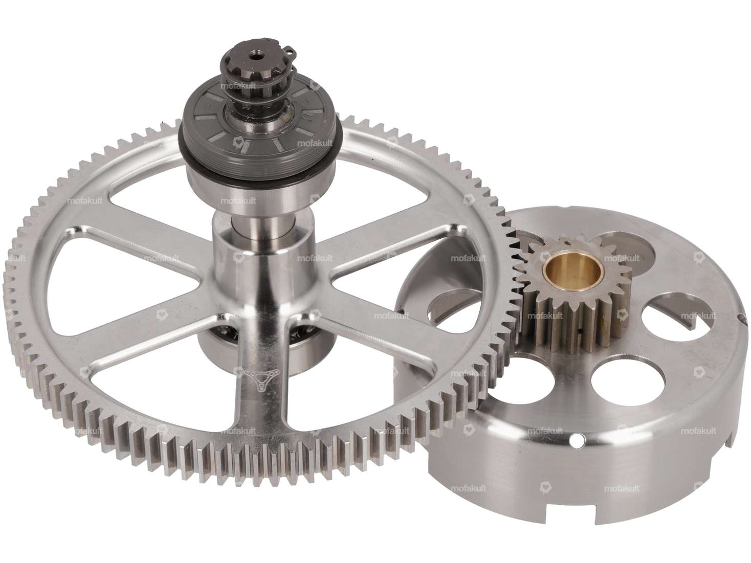 ASP clutch basket & spur gear set 19:94 teeth CNC | Puch E50 Carousel Image 1