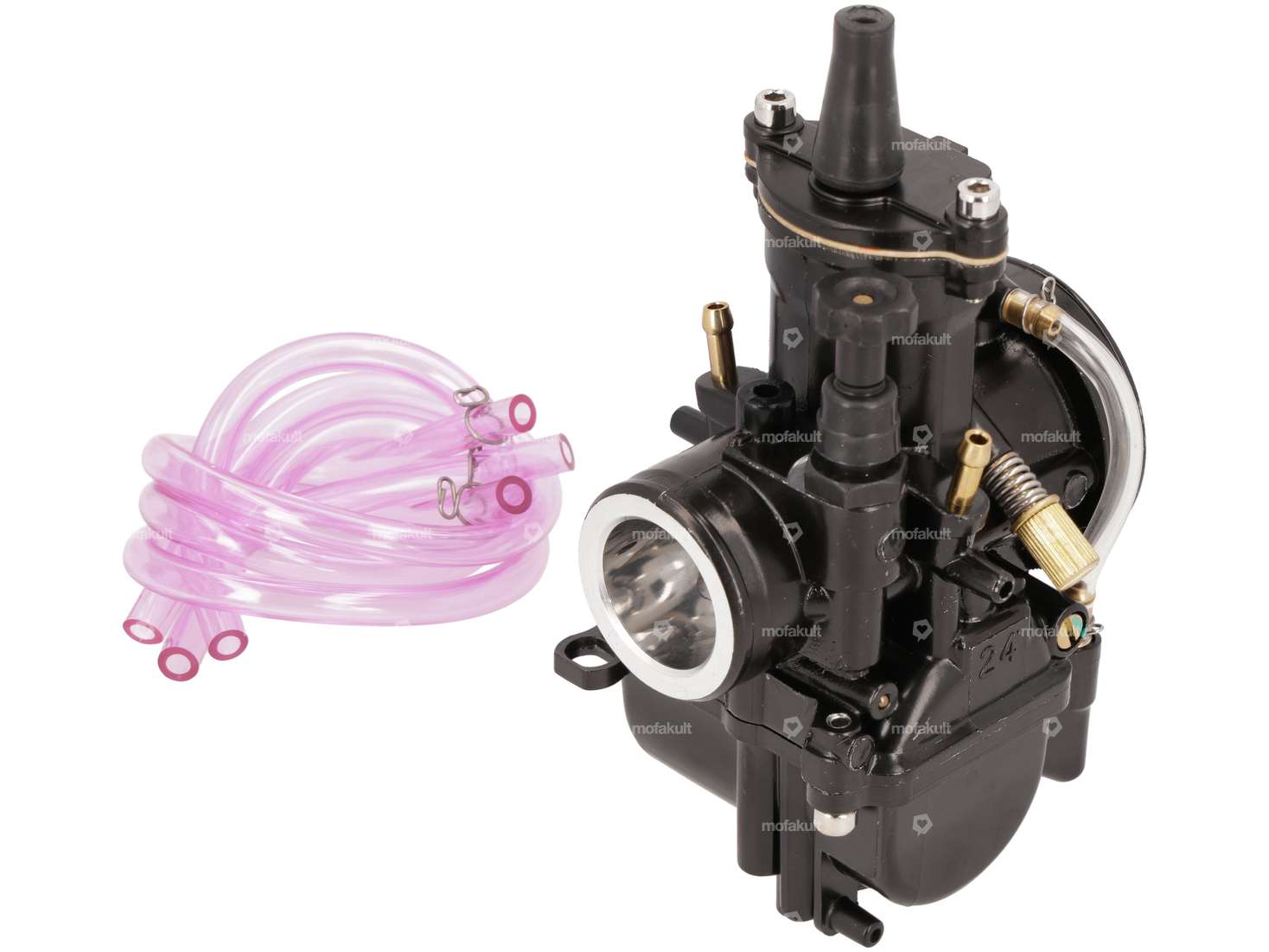 Carburateur PWK Racing 21 mm noir Carousel Image 2