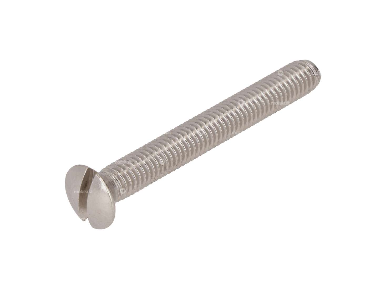 Vis M6x50 tête fraisée bombée fendue Inox Carousel Image 1