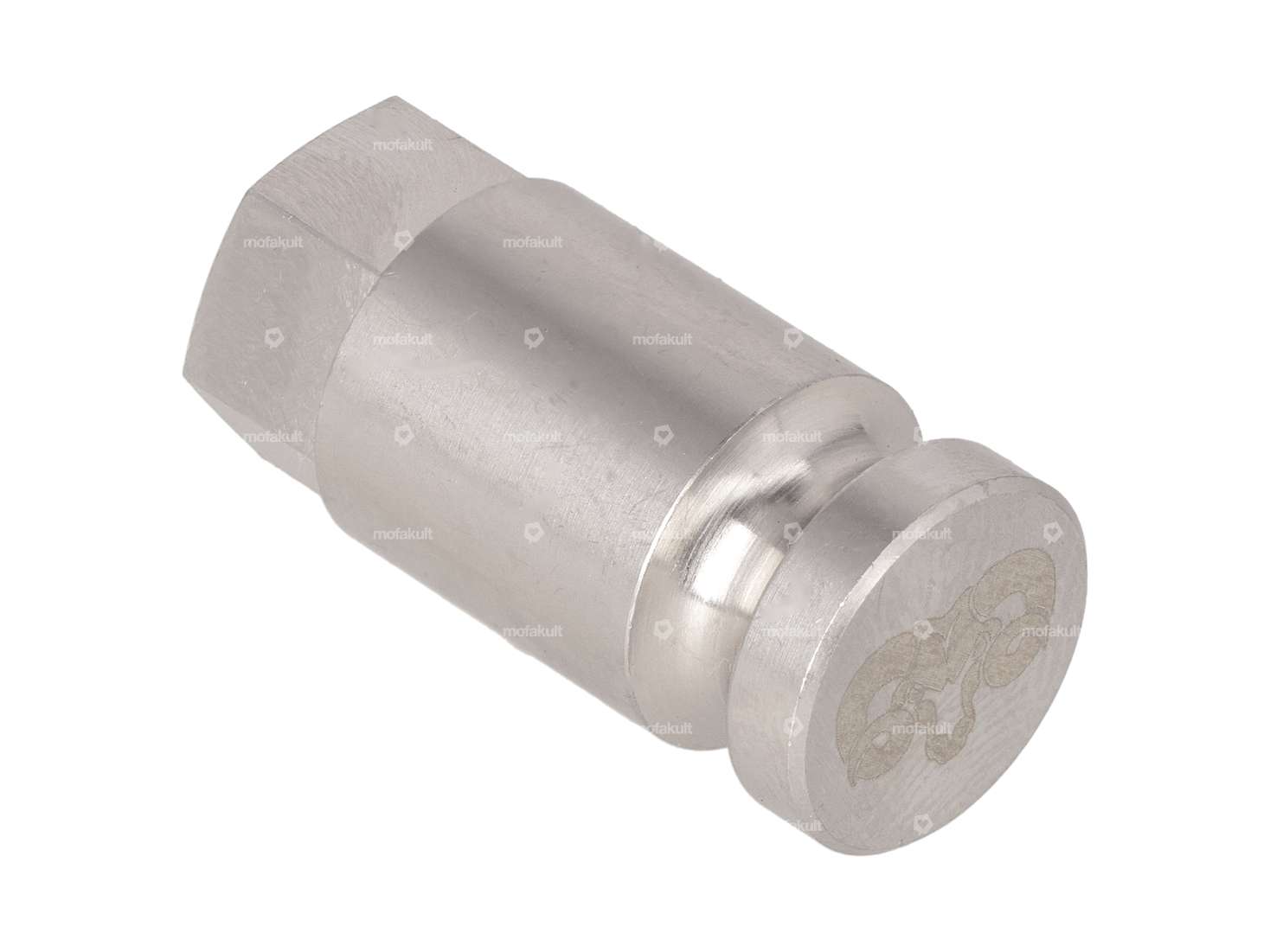 66HEROES mounting pin M8 license plate holder side stainless steel Carousel Image 2