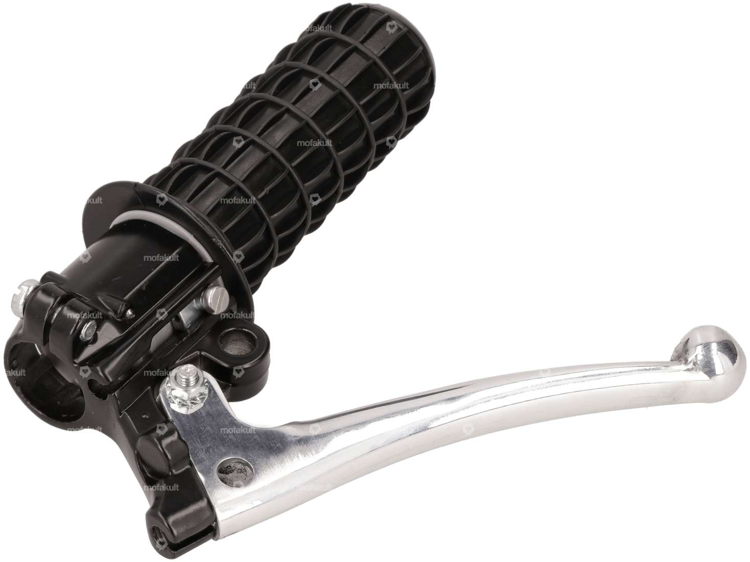 Poignée de gaz alvéolée (réplique Magura) noire Carousel Image 3