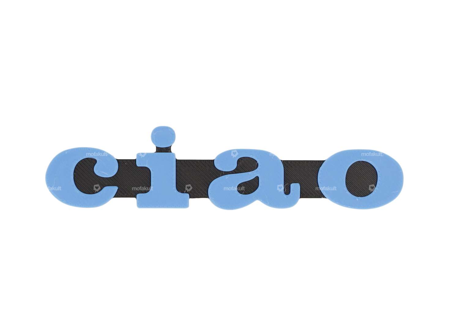 Emblem "ciao" plastic 3D blue / black Carousel Image 1