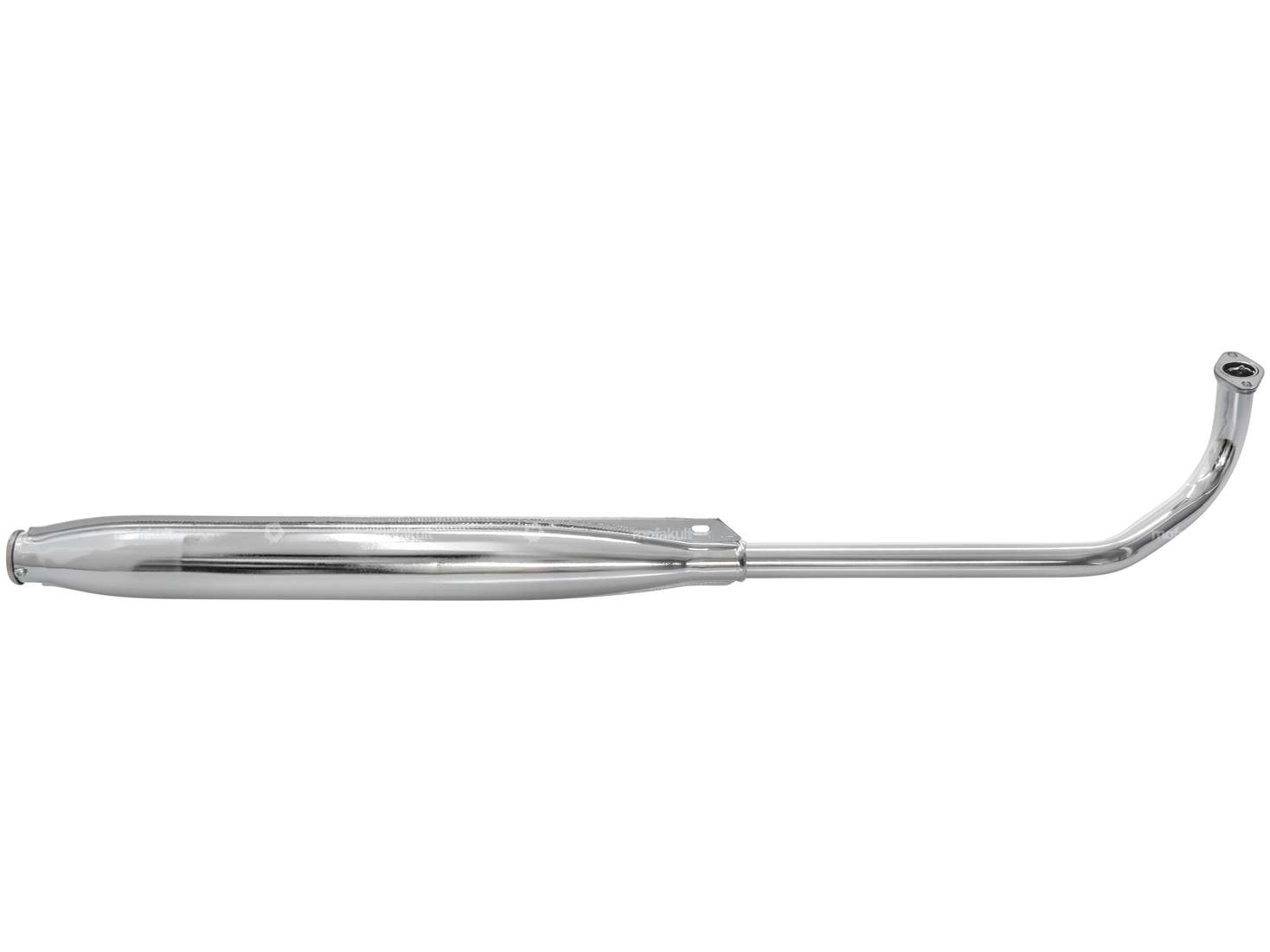 Echappement 25 mm sortie droite chrome | Tomos A3 Carousel Image 1