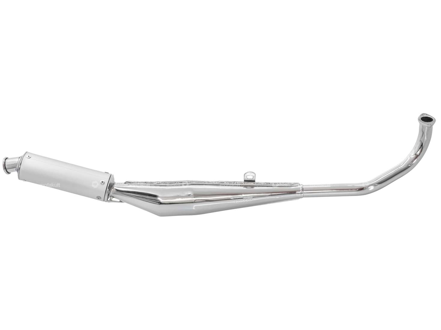 Echappement Bullet chrome / alu | Tomos A3 Carousel Image 1