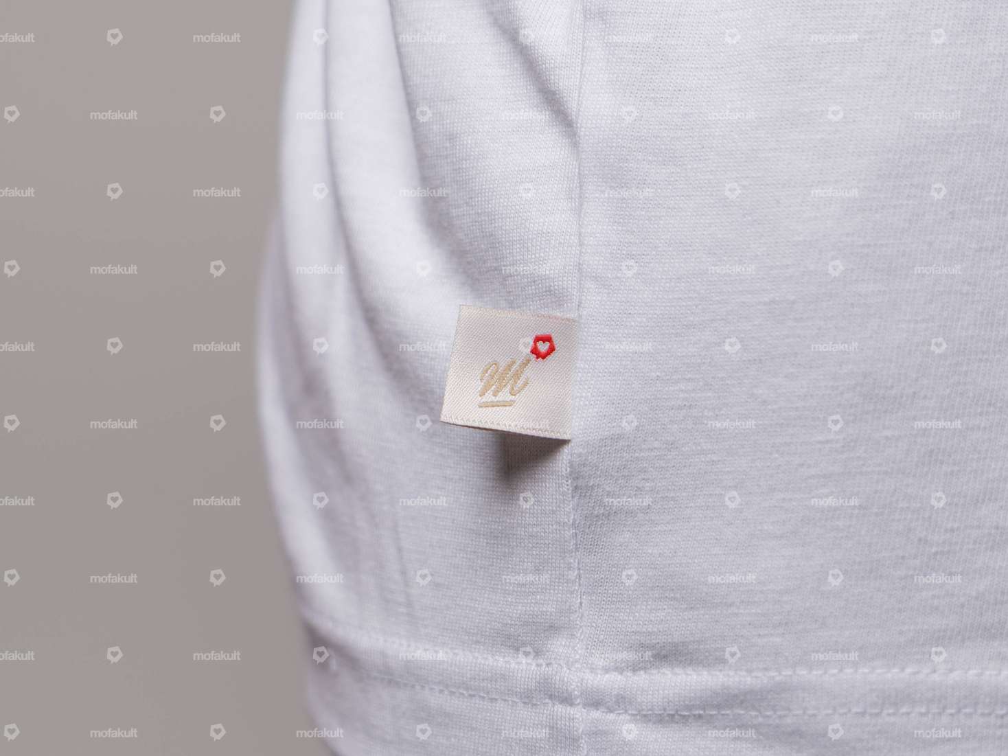 mk-Merch T-Shirt "Heart" UNISEX white Carousel Image 5