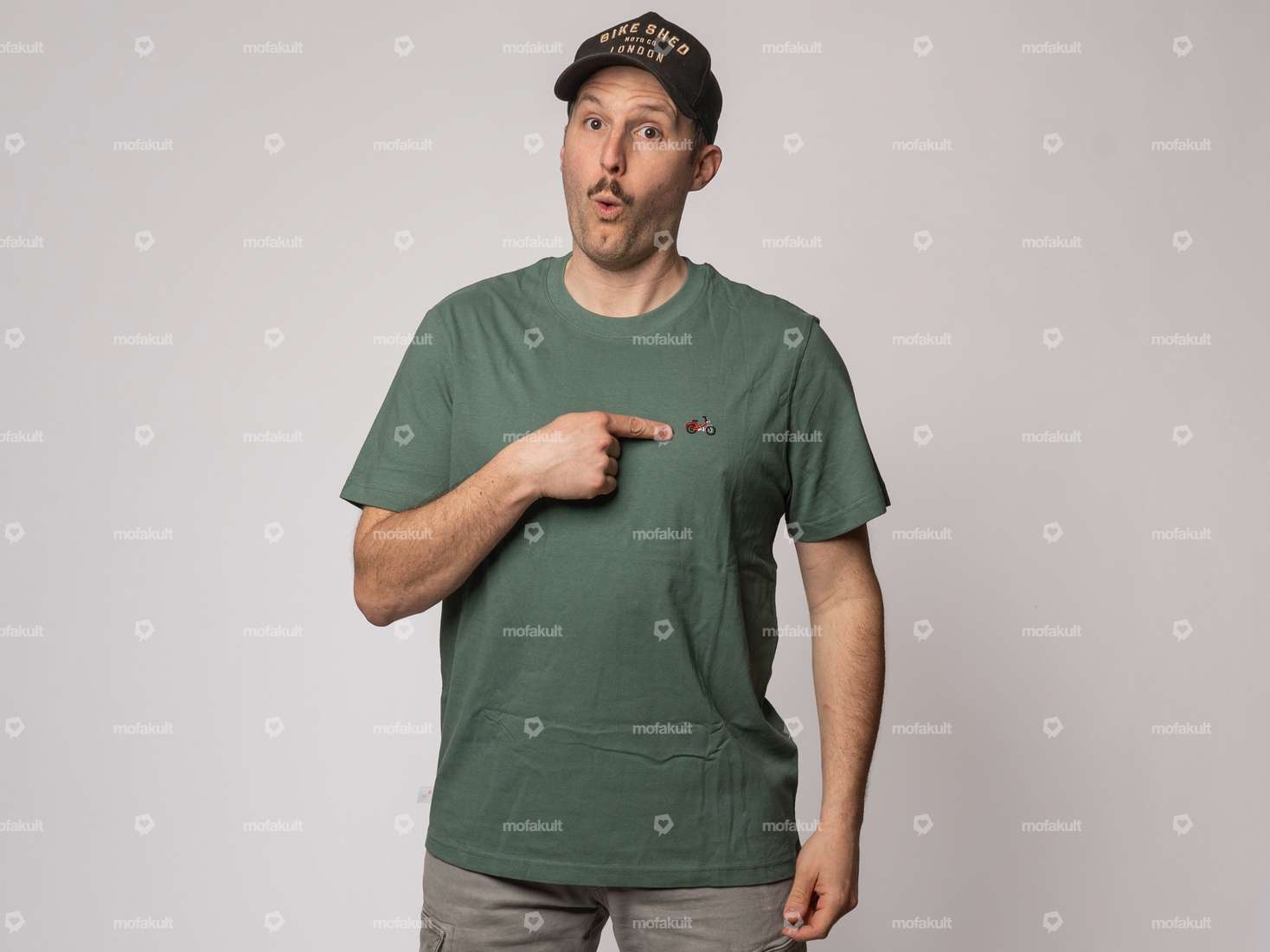 mk-Merch T-Shirt "Maxi Tuning" UNISEX petrol Carousel Image 1