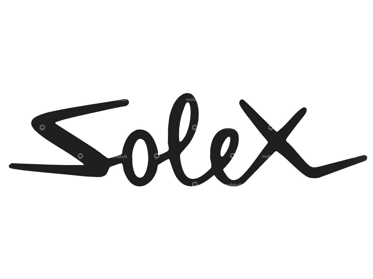 swiing® revival sticker "Solex" 102 x 27 mm foil plot black Carousel Image 1