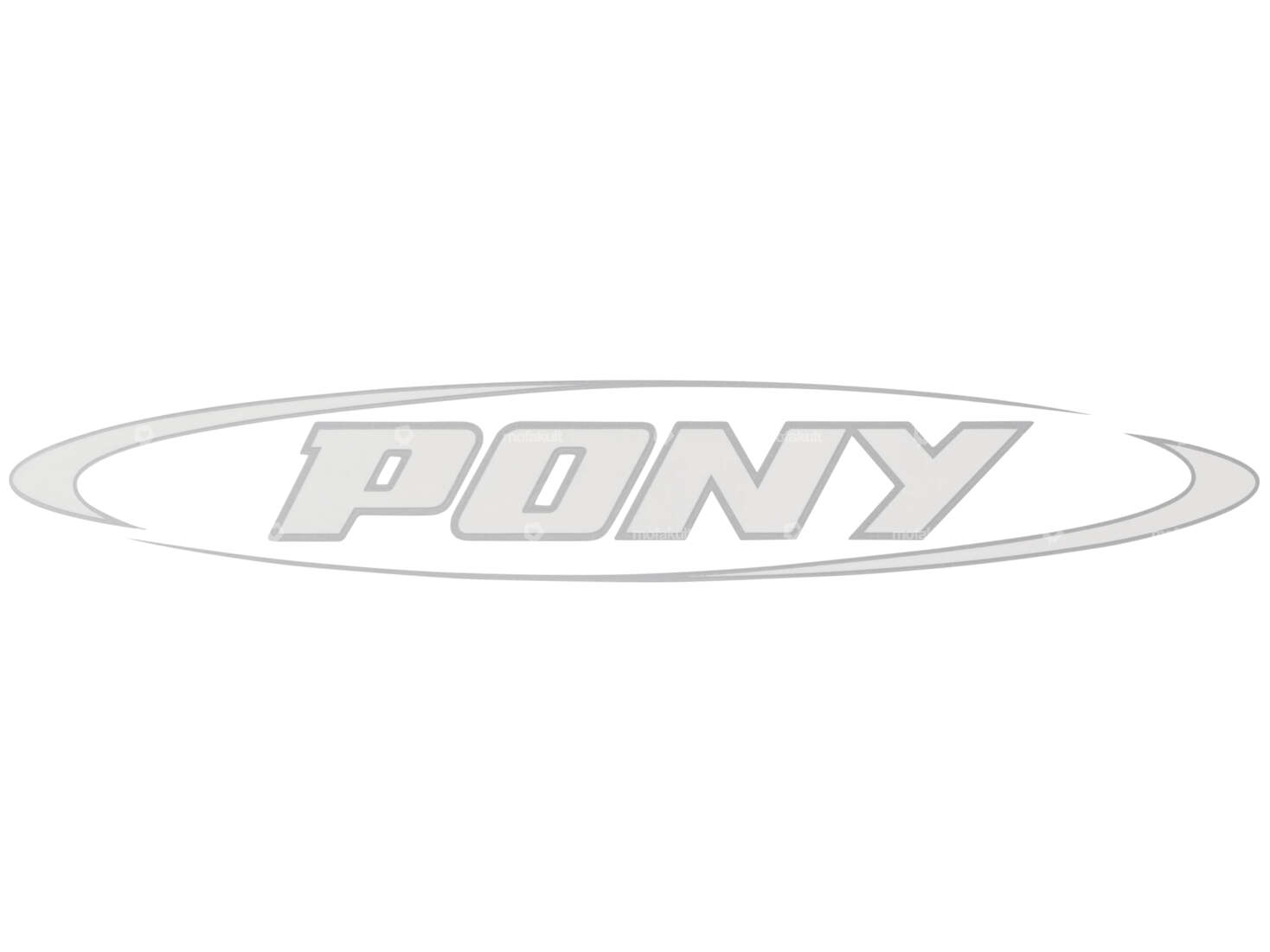 Tank sticker "PONY" 192 x 34 PVC | Pony GTX / Cross Beta 521 (P8650W) Carousel Image 1