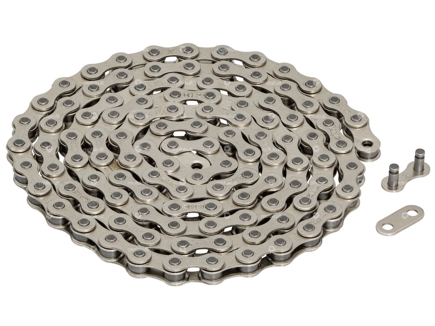 KMC pedal chain silver low noise Carousel Image 1