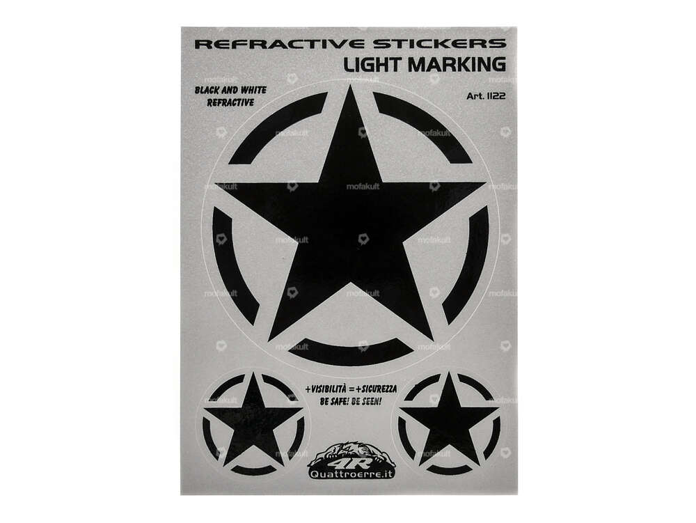 Star sticker reflective Ø 82 / 31 mm Carousel Image 1