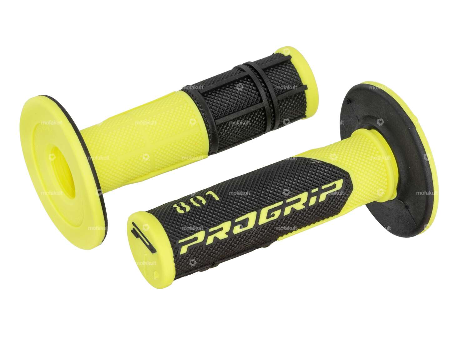 Poignées ProGrip 801 jaune / noir (Off Road) Carousel Image 1