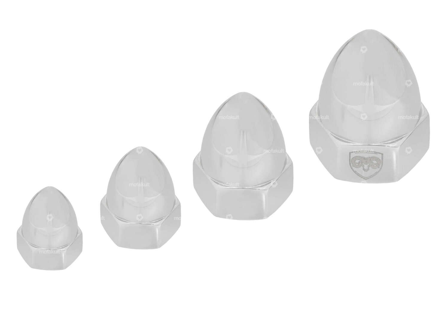 66HEROES Ecrou pointu "Bullit" M5 - M12 Inox poli Carousel Image 1