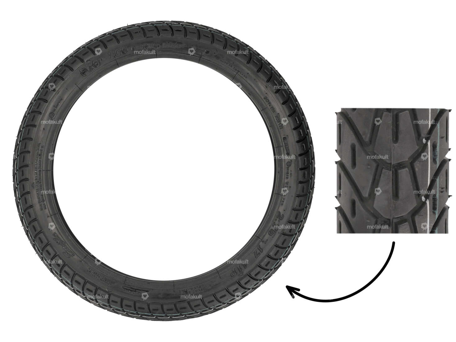 VeeRubber 2.75 x 17" tires VRM126 (V126) Allround Carousel Image 1