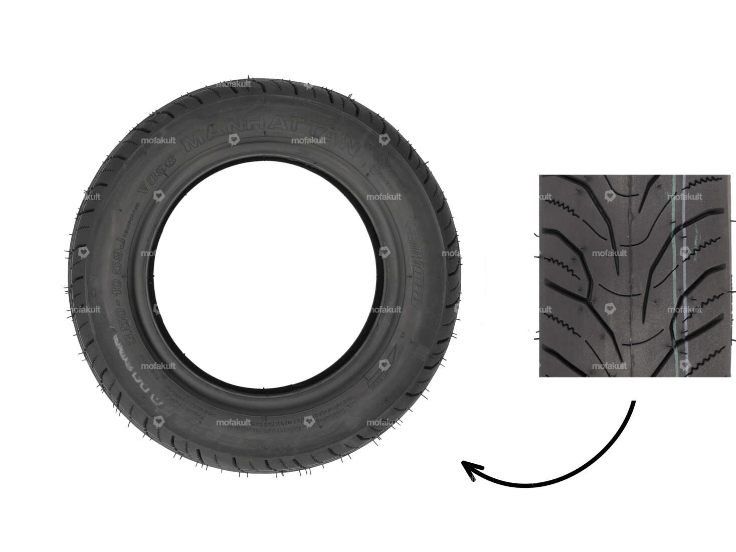 Pneu VeeRubber 3.50 x 10" VRM396 (V396) MANHATTAN Semi-Slick Carousel Image 1