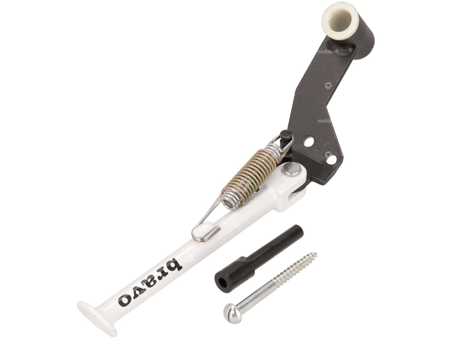 Buzzetti béquille latérale "bravo" blanc NOS | Piaggio Bravo, SUPERbravo Carousel Image 1