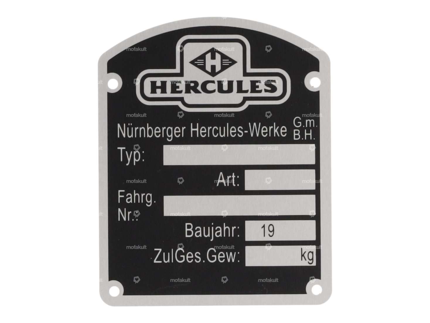 Plaque signalétique grande | Hercules Carousel Image 1