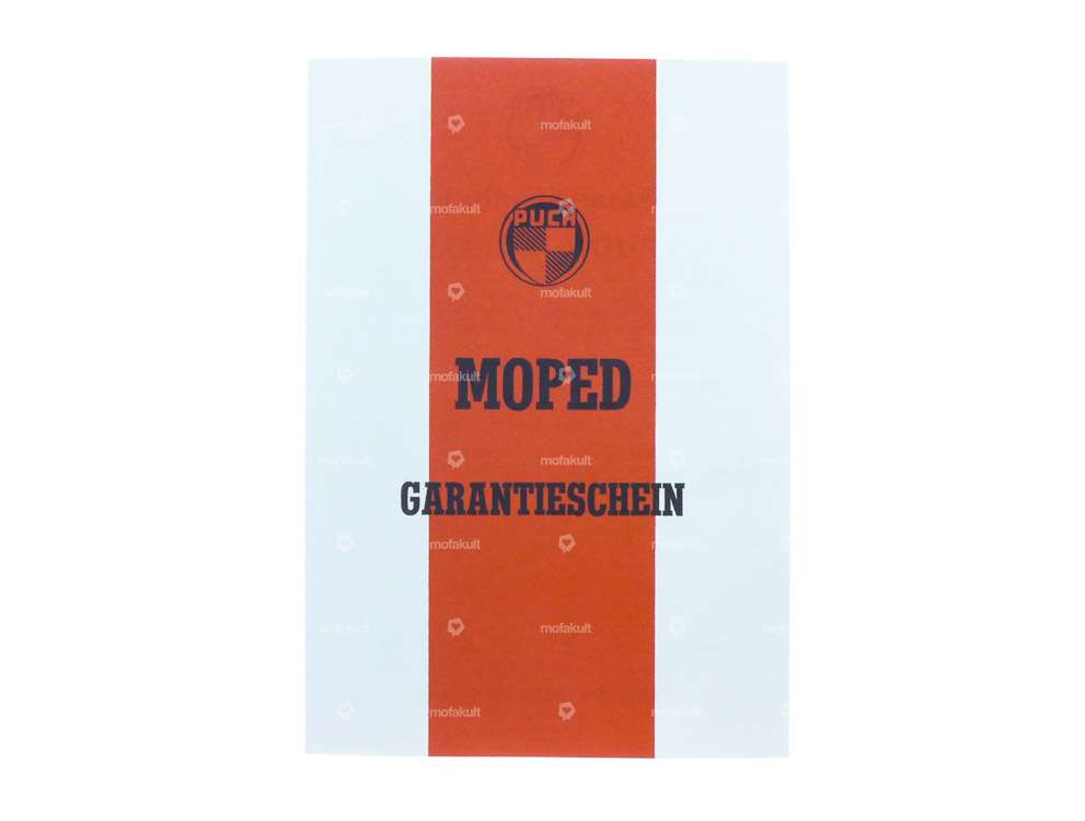 Certificat de garantie | Puch Mofa Carousel Image 1