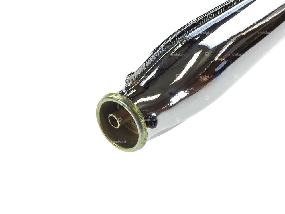 Echappement 25 mm sortie droite chrome | Tomos A3 Carousel Image 4