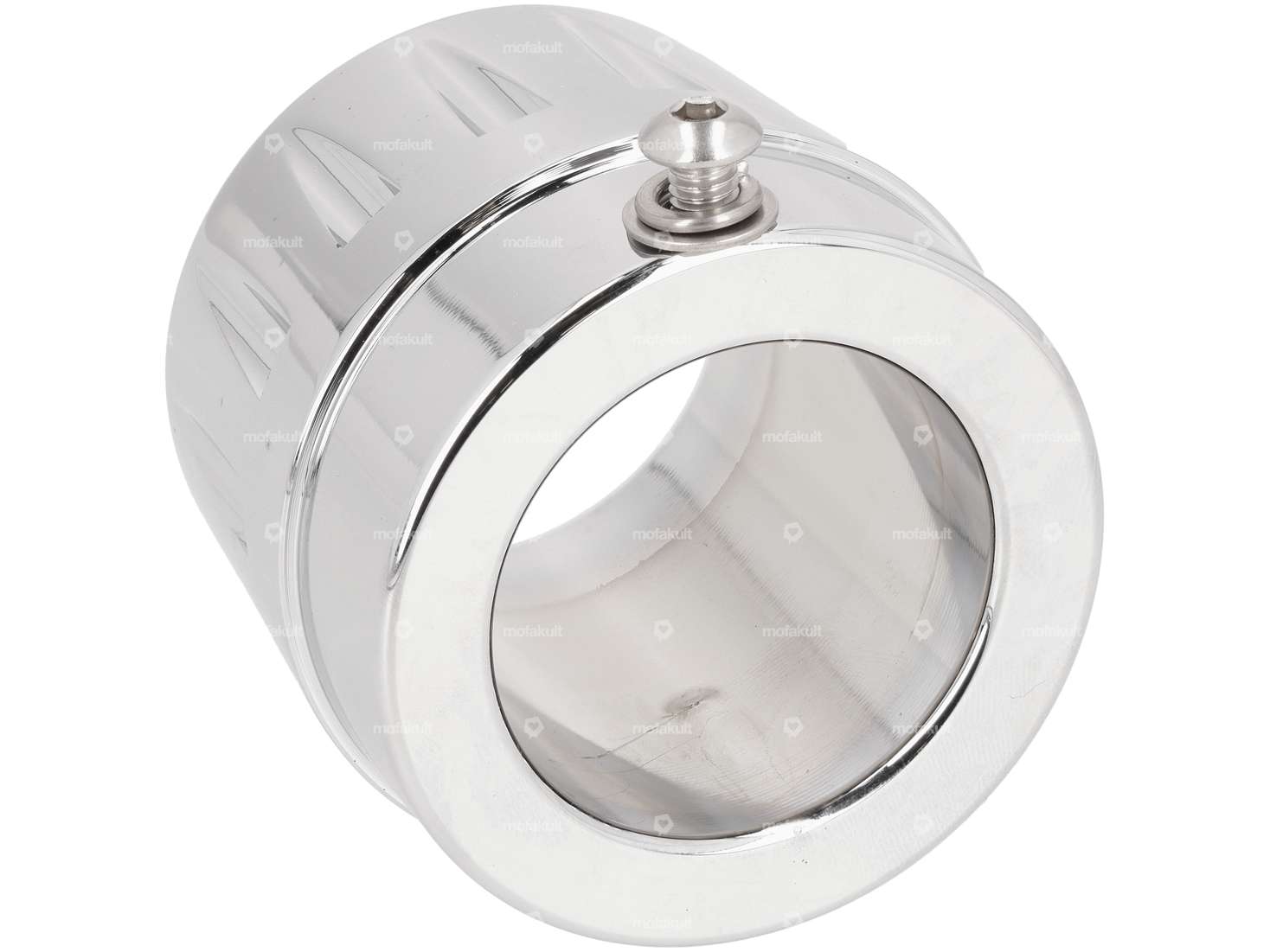 66HEROES Embout d'échappement CNC Chrome Carousel Image 2