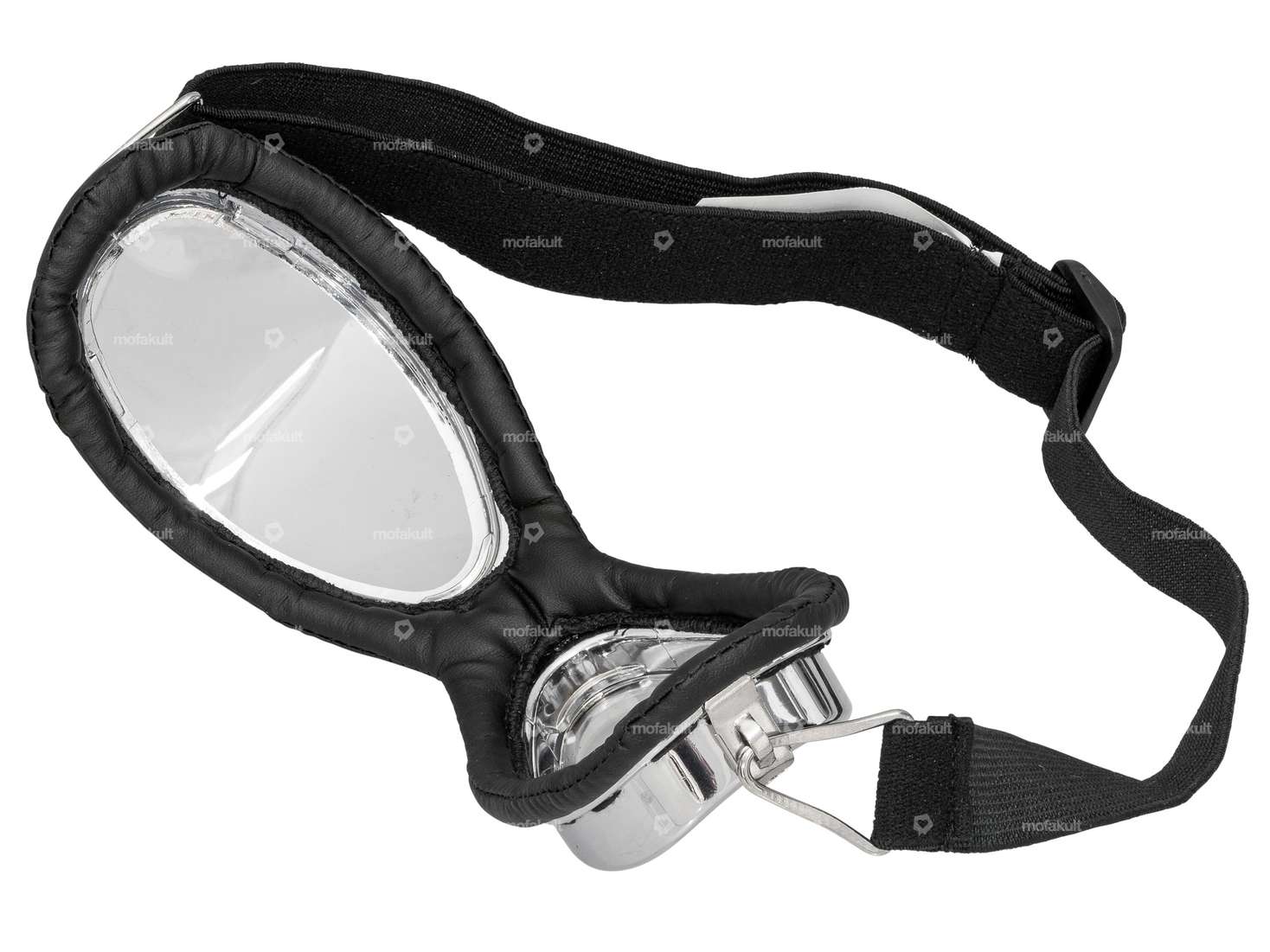 Lunettes d'aviateur étroites chromées Carousel Image 2