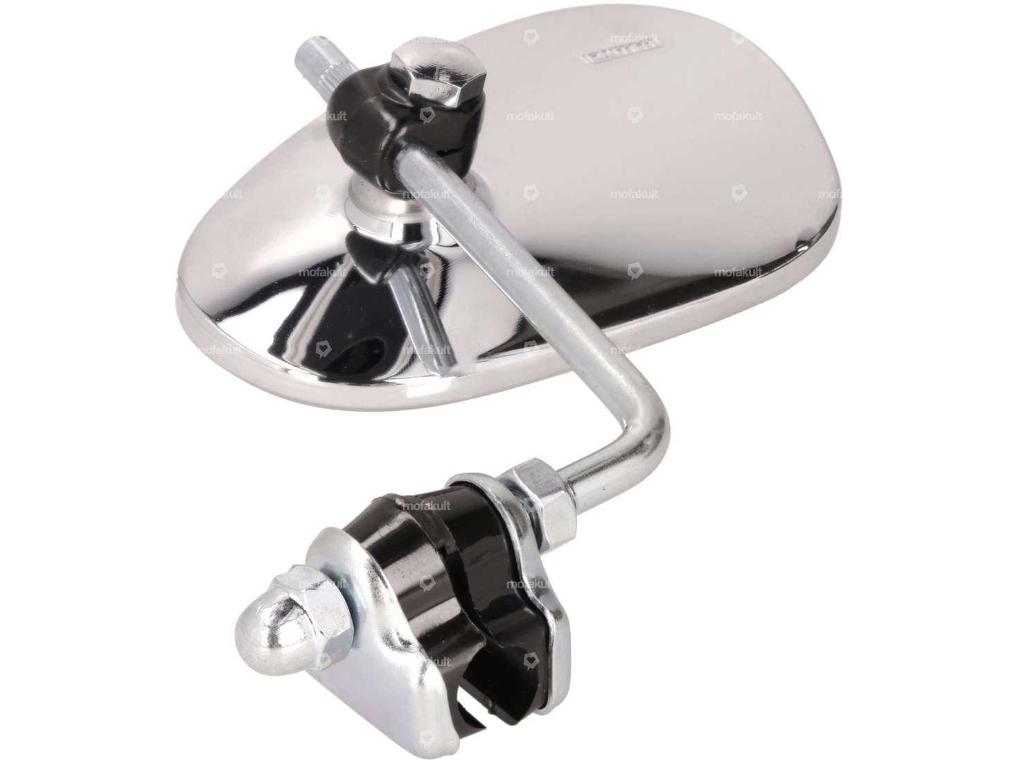 Miroir Bumm ovale gauche à pince chrome Carousel Image 3