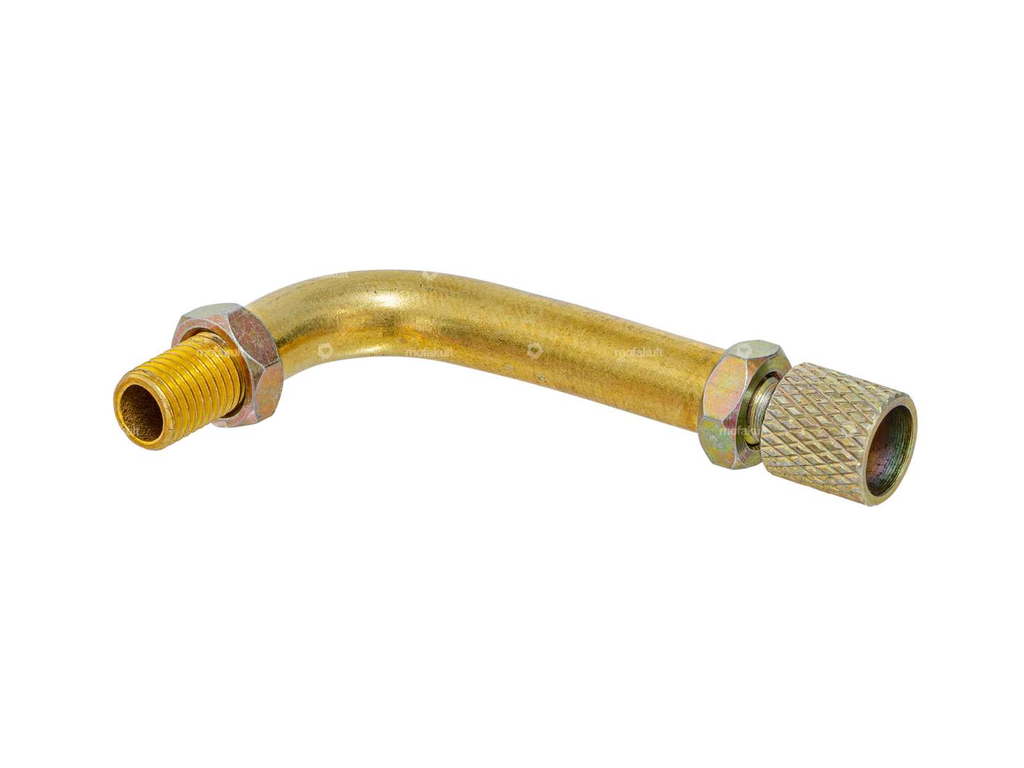 GPO 85° carburetor pipe bend brass M6x0.75 Carousel Image 2