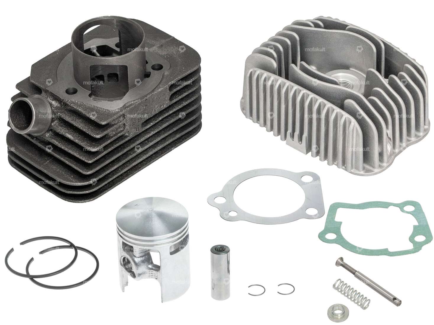 Malossi 43 mm cylinder kit incl. head 10 mm KoBo new version | Piaggio Ciao, Bravo, Boxer Carousel Image 1