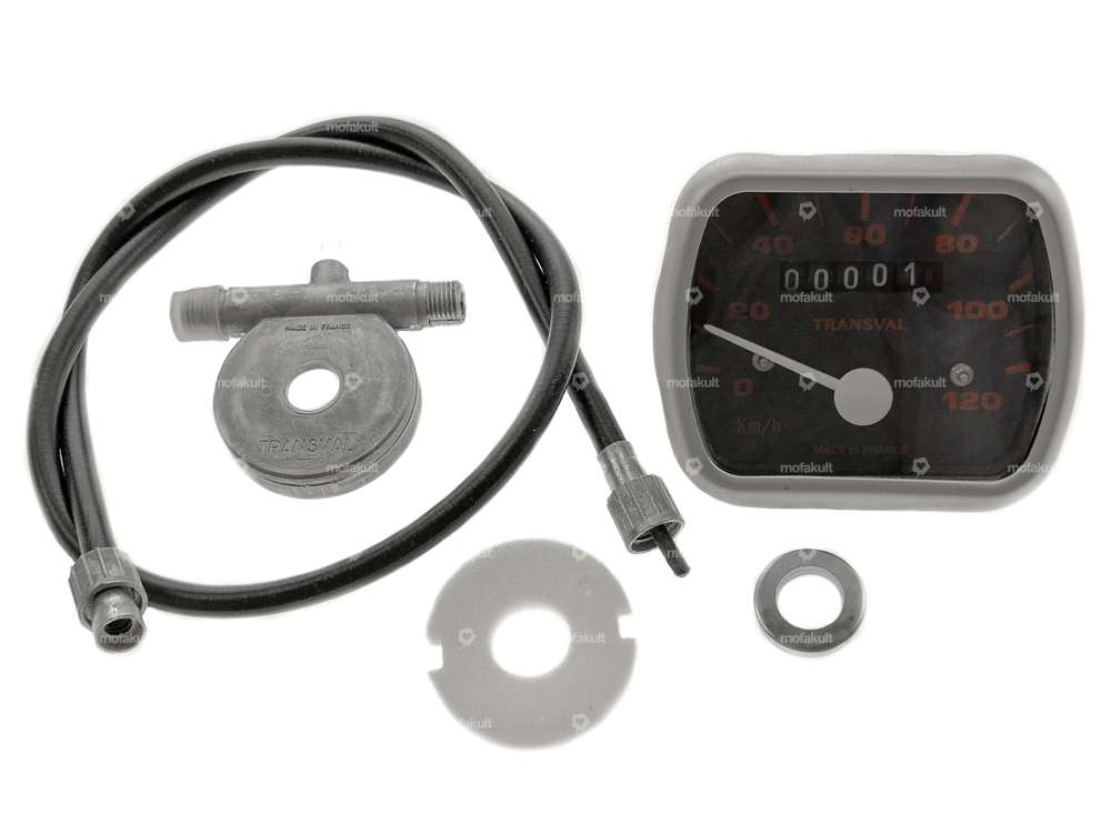 Transval speedometer set 17" | Peugeot 103 MVL Carousel Image 1