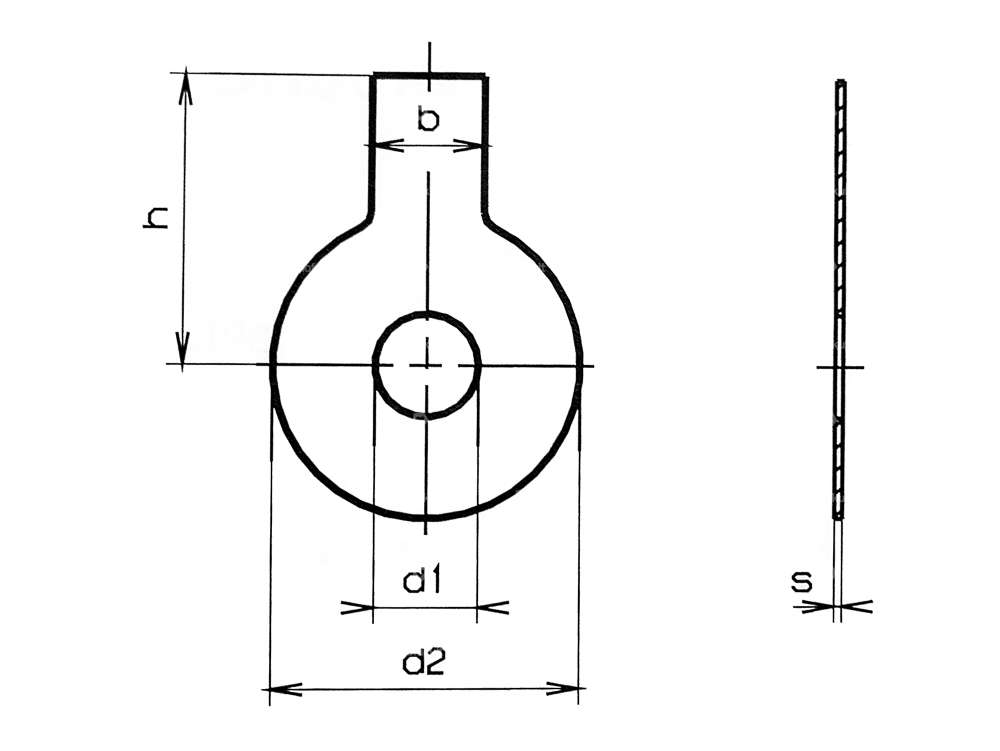 M6 Tôle de sécurité 1 lobe Carousel Image 2