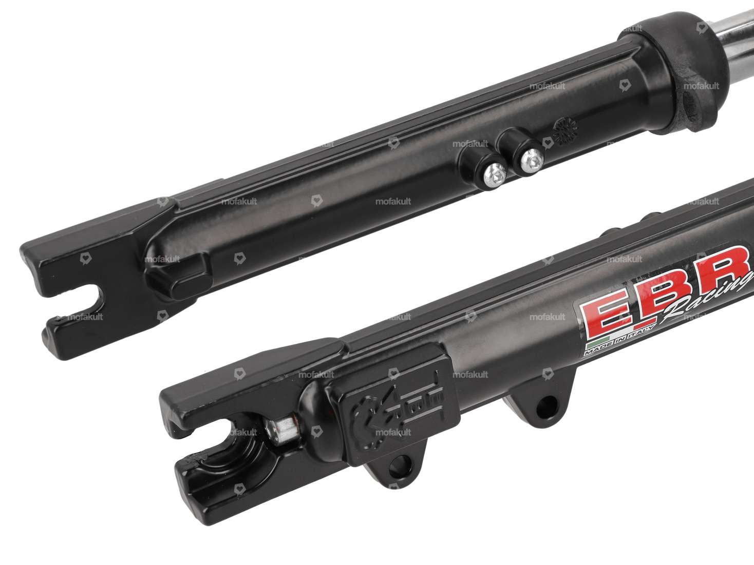 Fourche EBR hydraulique renforcée noire (avec pattes pour frein à disque) | Piaggio Ciao Carousel Image 3