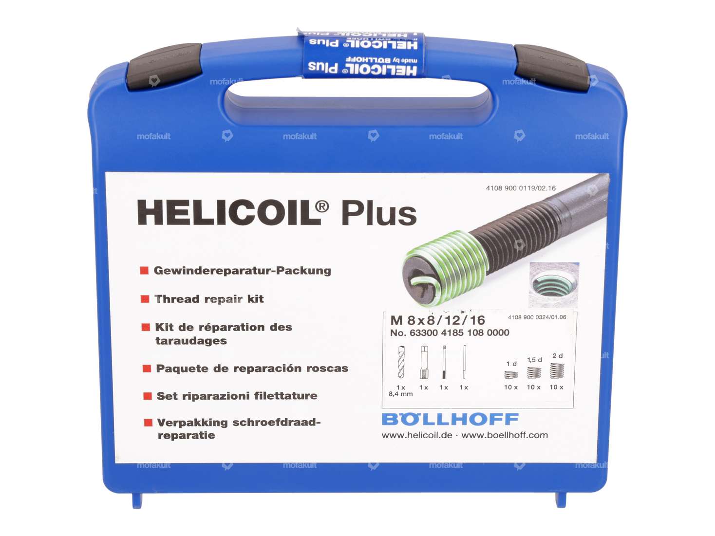 Kit de réparation de filetage HeliCoil M8 (outil professionnel) Carousel Image 1