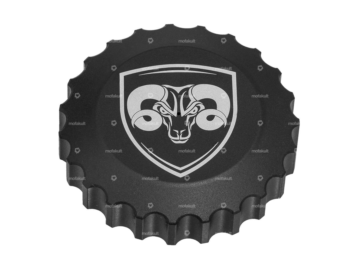 66HEROES fuel filler cap "66HEROES" bayonet 40 mm black Carousel Image 1