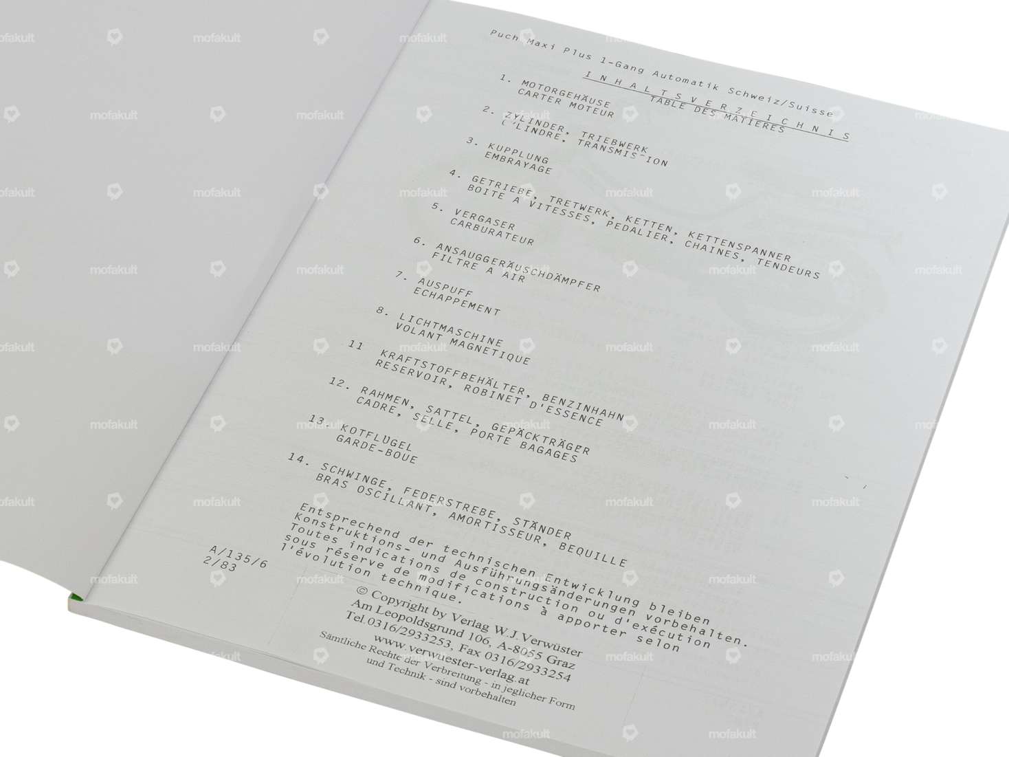 Catalogue de pièces détachées | Puch Maxi Plus (CH) Carousel Image 2