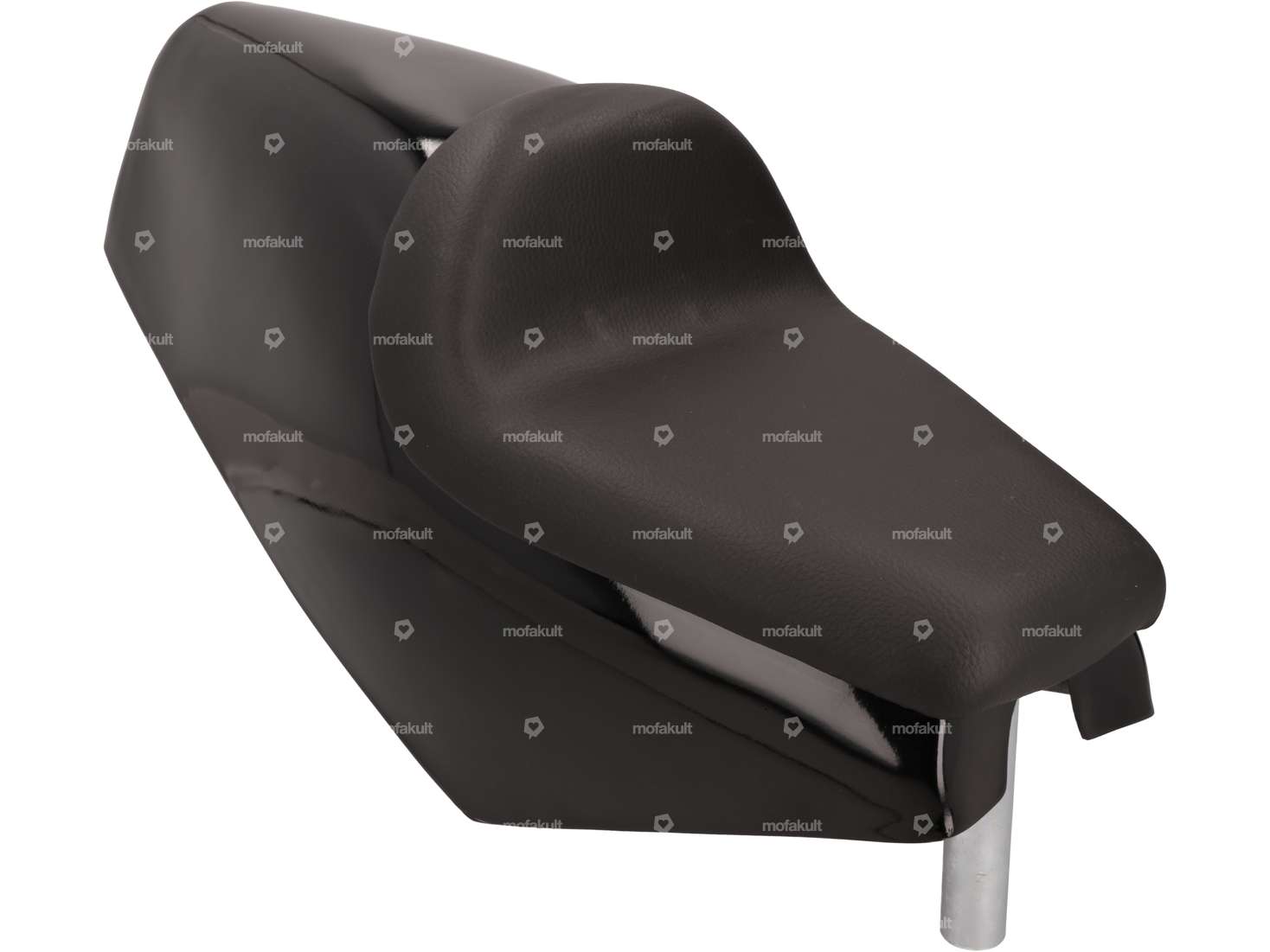 Coque de selle en polyester Racing noir Carousel Image 1