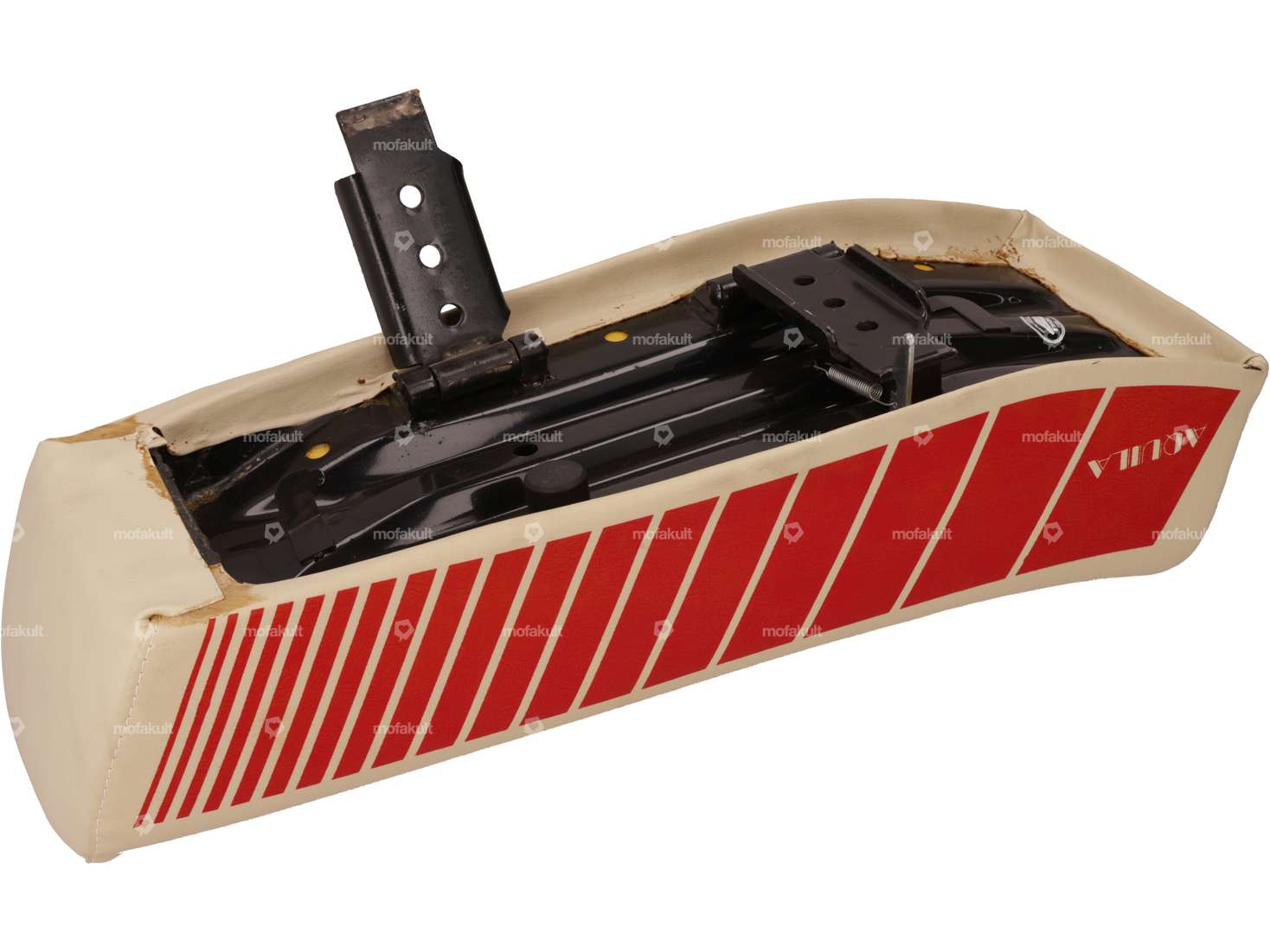 Selle Aquila beige / rouge NOS | Piaggio SI Carousel Image 2