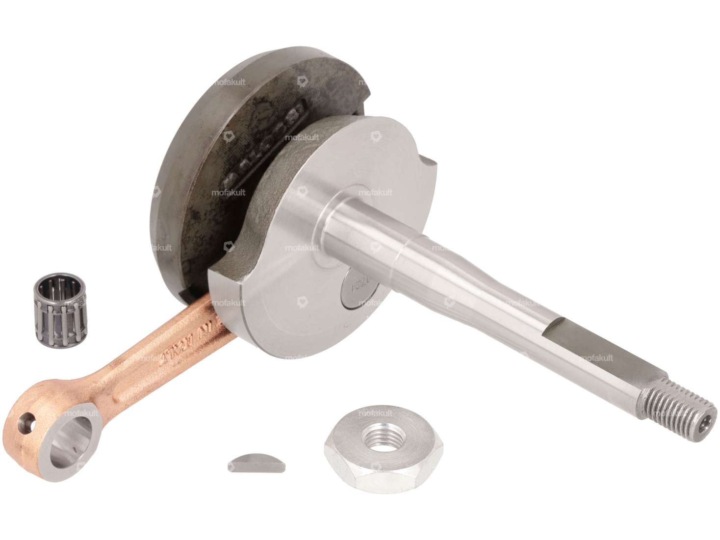 Malossi vilebrequin "RHQ Racing" 10 mm KoBo | Piaggio Ciao, SI, Bravo, Boxer Carousel Image 1