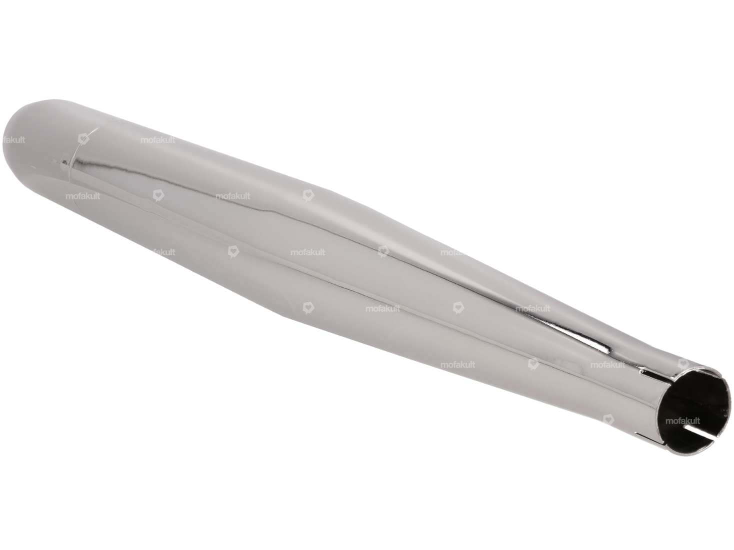 Jamarcol pot d'échappement cigare Ø 32 / 70 mm avec languette chrome | Kreidler Carousel Image 2