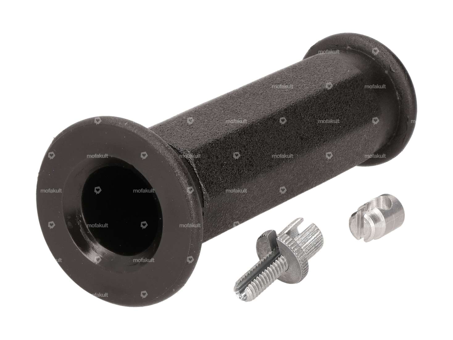 Poignée de frein Domino polygonale noire / grise NOS | Piaggio Ciao PX, SI, Bravo Carousel Image 3