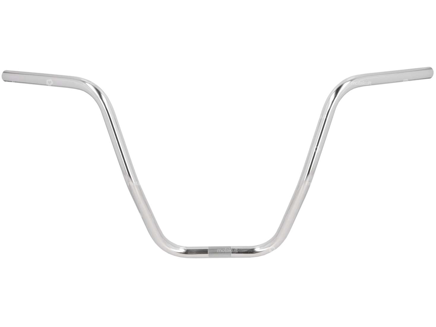 Handlebar fork plate 35 cm curved chrome Carousel Image 1