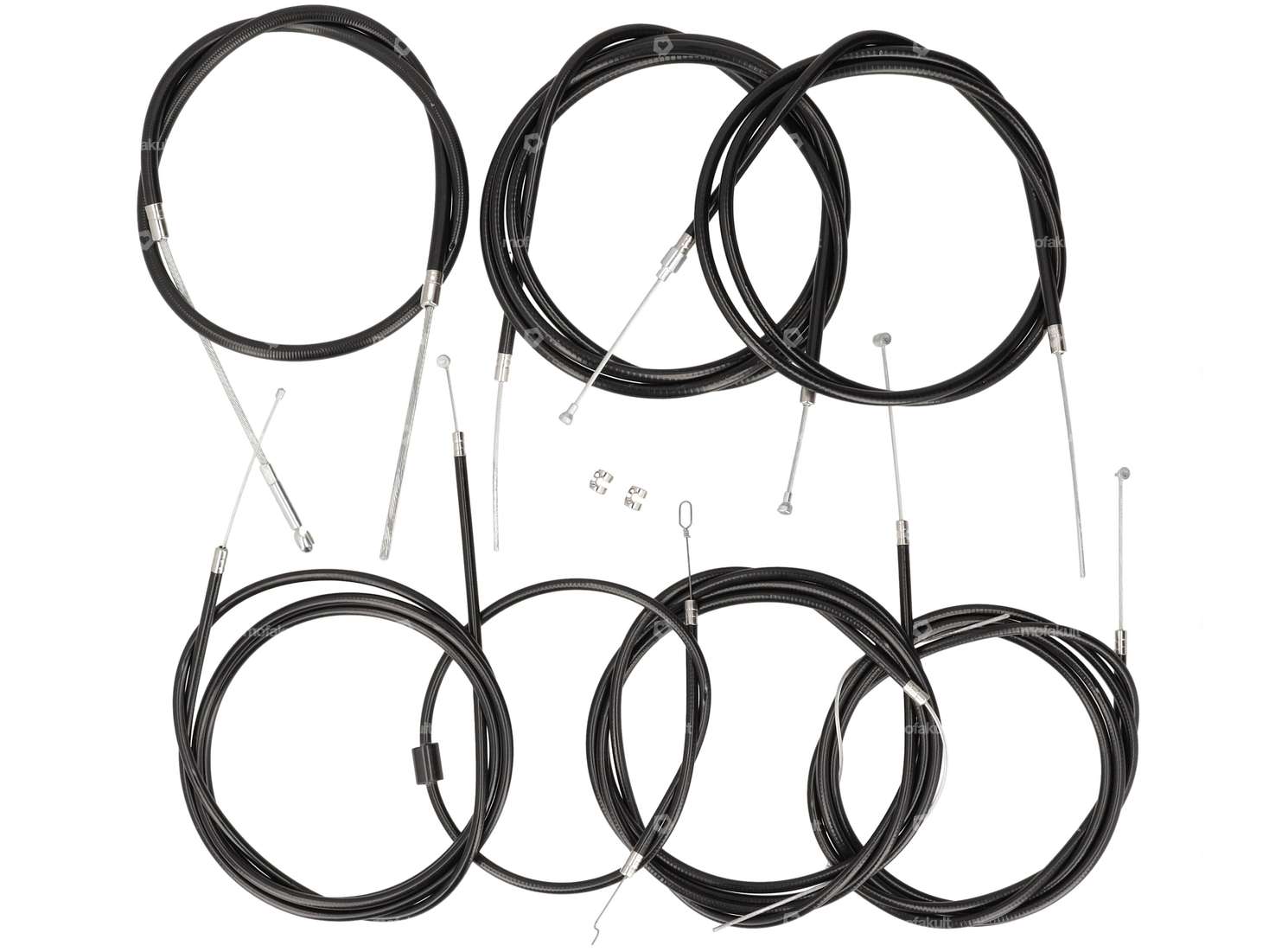 BGM jeu de câbles "original" noir | Vespa PX, P Carousel Image 1