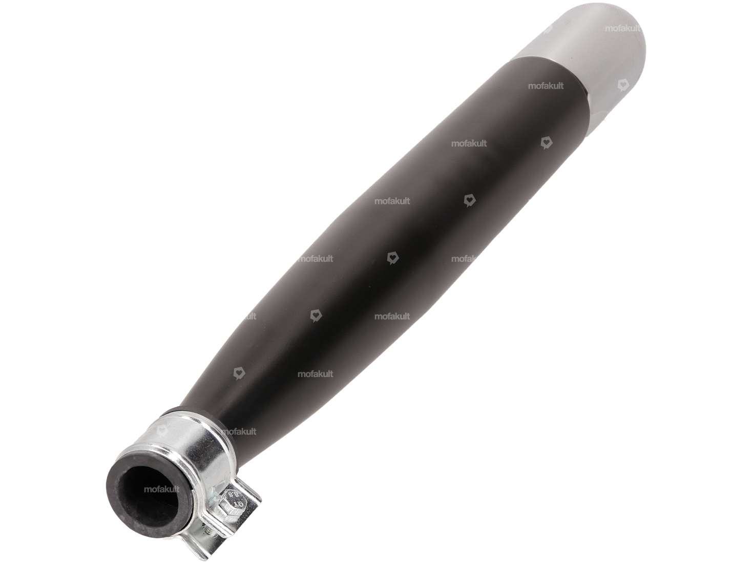 GPO Pot d'échappement cigare Ø 28 / 60 mm (noir / chrome) | Sachs Carousel Image 3
