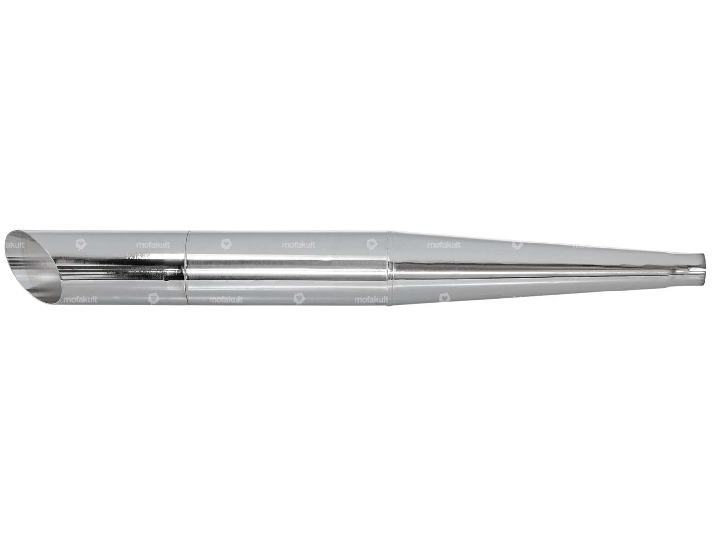 swiing® ingenious Pot d'échappement Drag Pipe 45° chrome Ø 32 / 70 mm Carousel Image 1