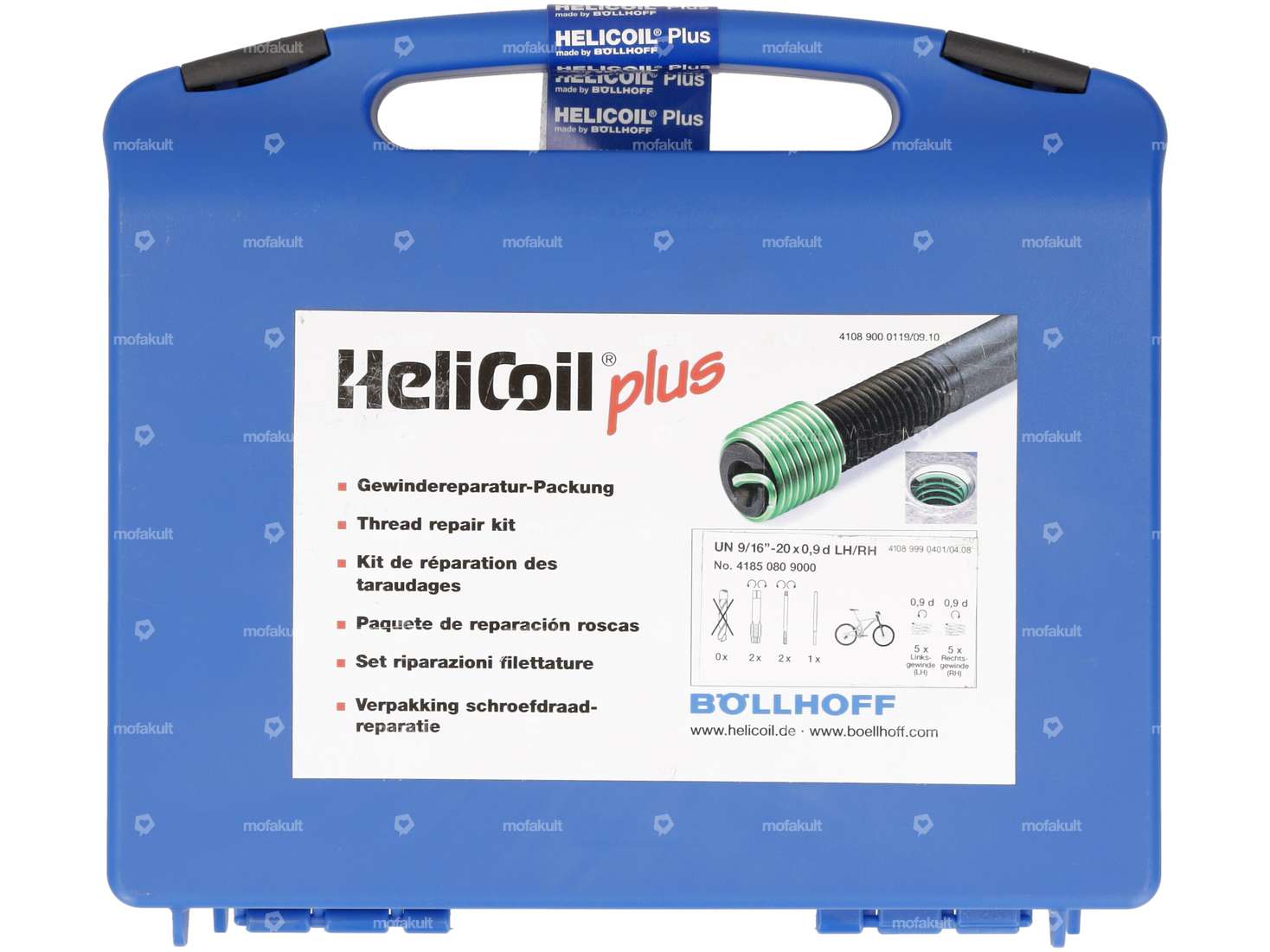 Kit de réparation de filetage de pédale HeliCoil 9/16" 20G LH/RH Carousel Image 1