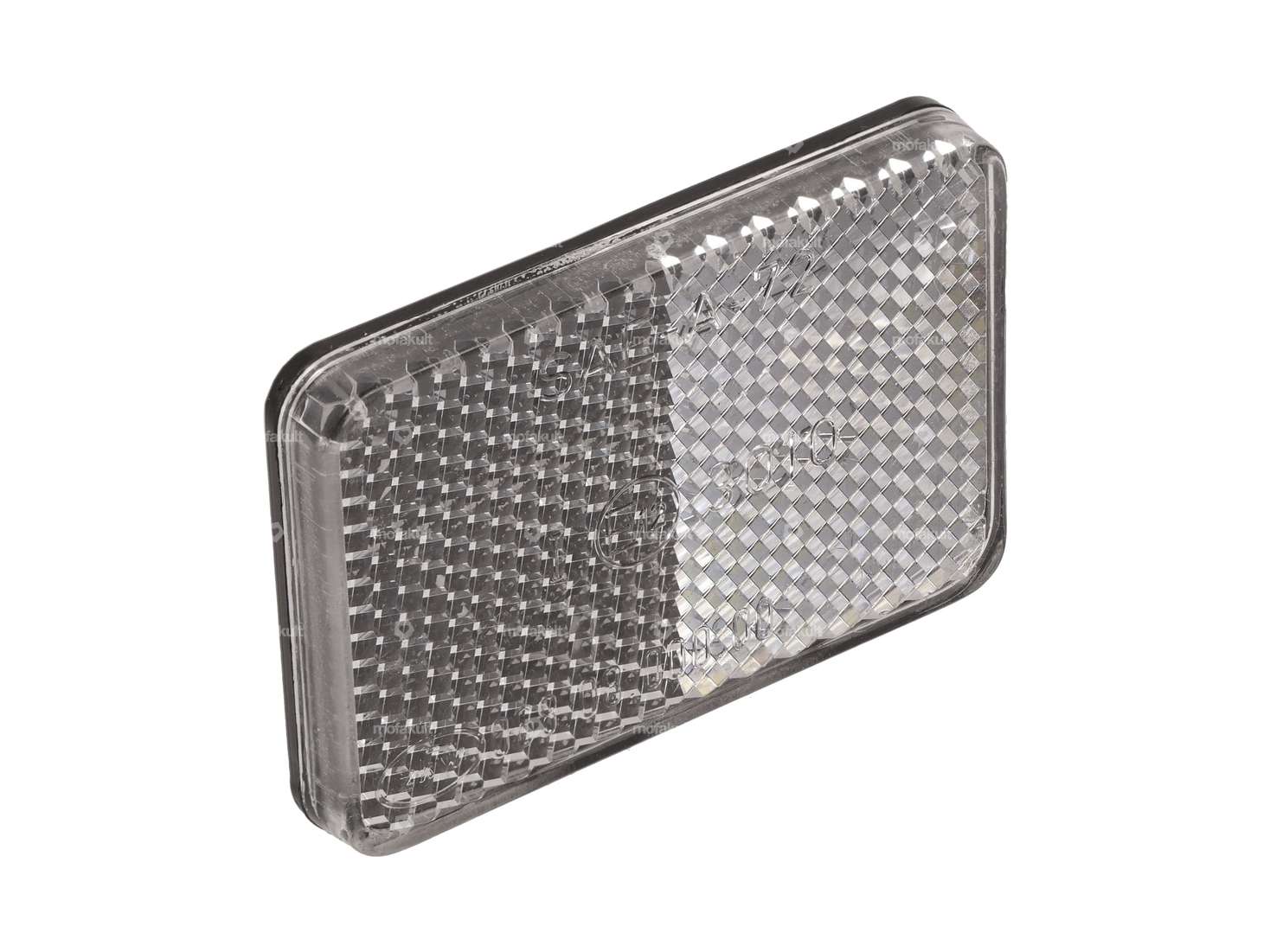 Réflecteur ZKW pour fourche et porte-bagages, blanc, NOS | Puch Carousel Image 1
