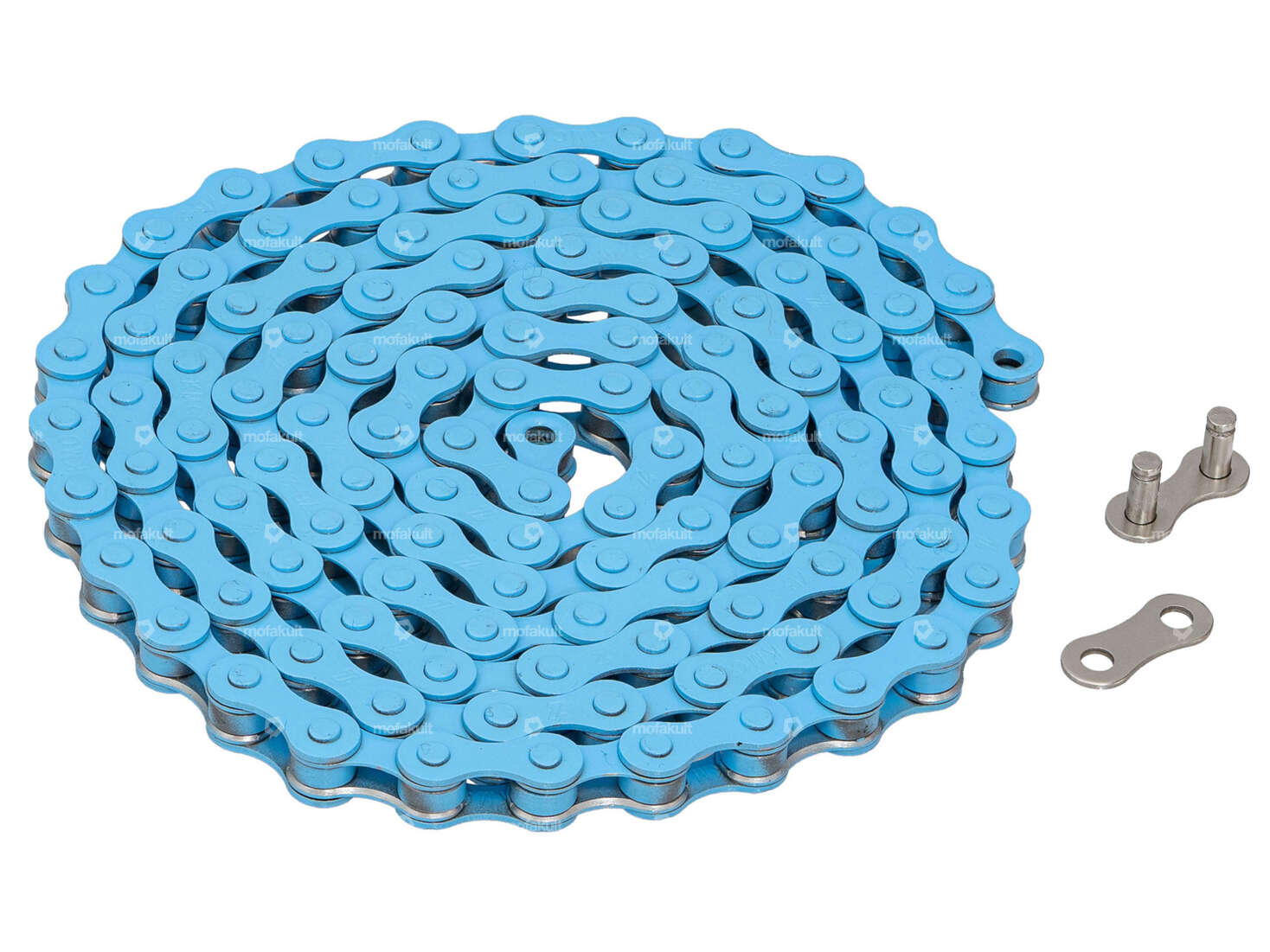 KMC pedal chain light blue Carousel Image 1