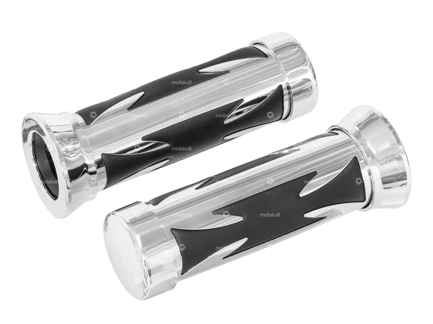 Poignées Iron Cross chrome / noir Carousel Image 1