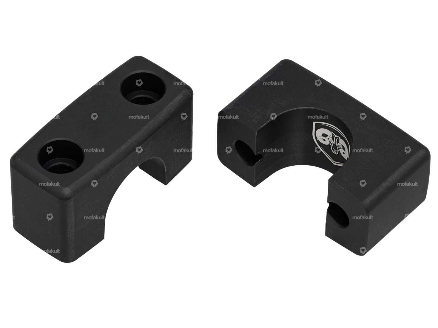 66HEROES Clamping bridges aluminum black | Puch Carousel Image 1