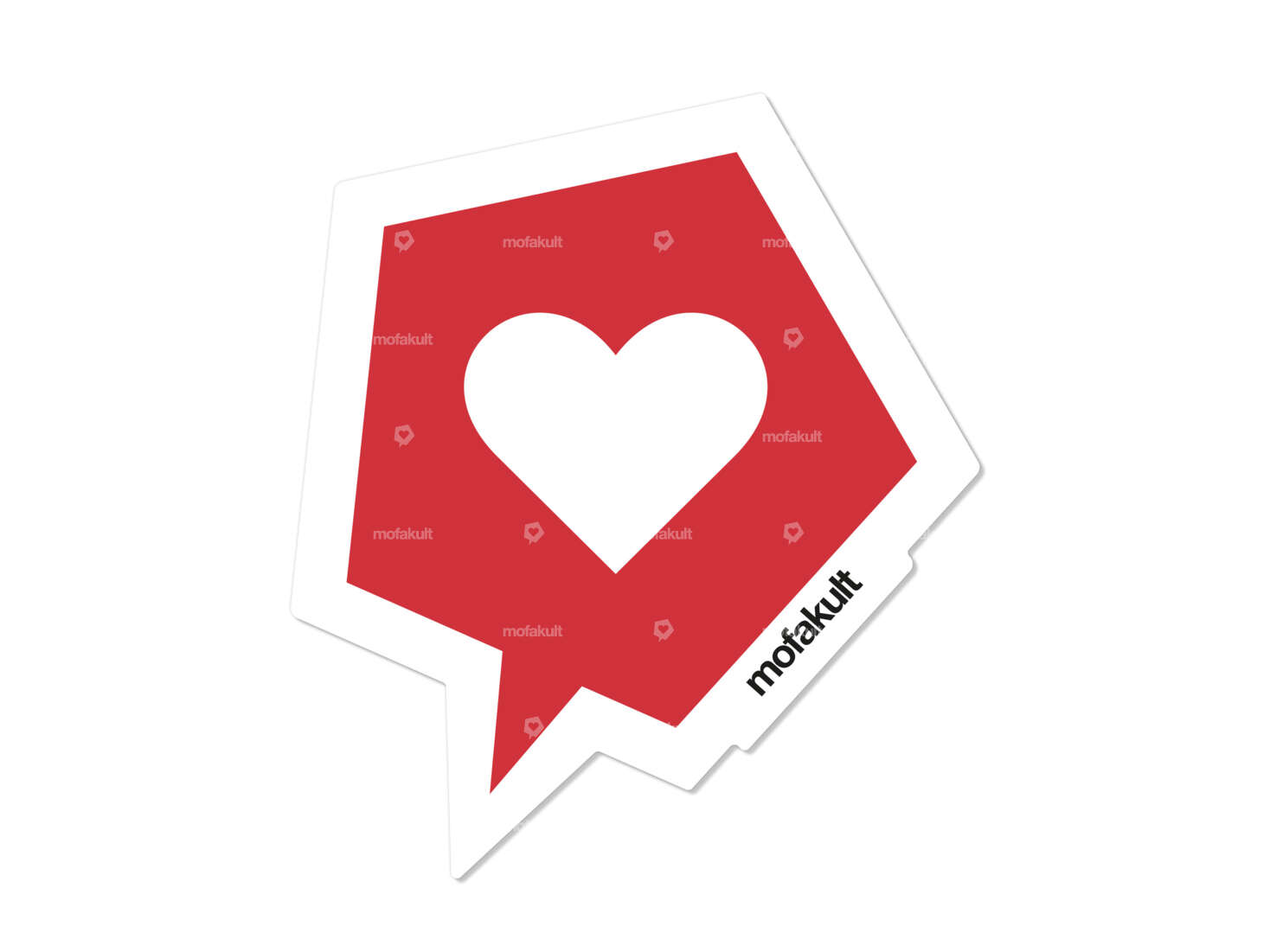 Autocollant mofakult 57 x 50 mm Carousel Image 1