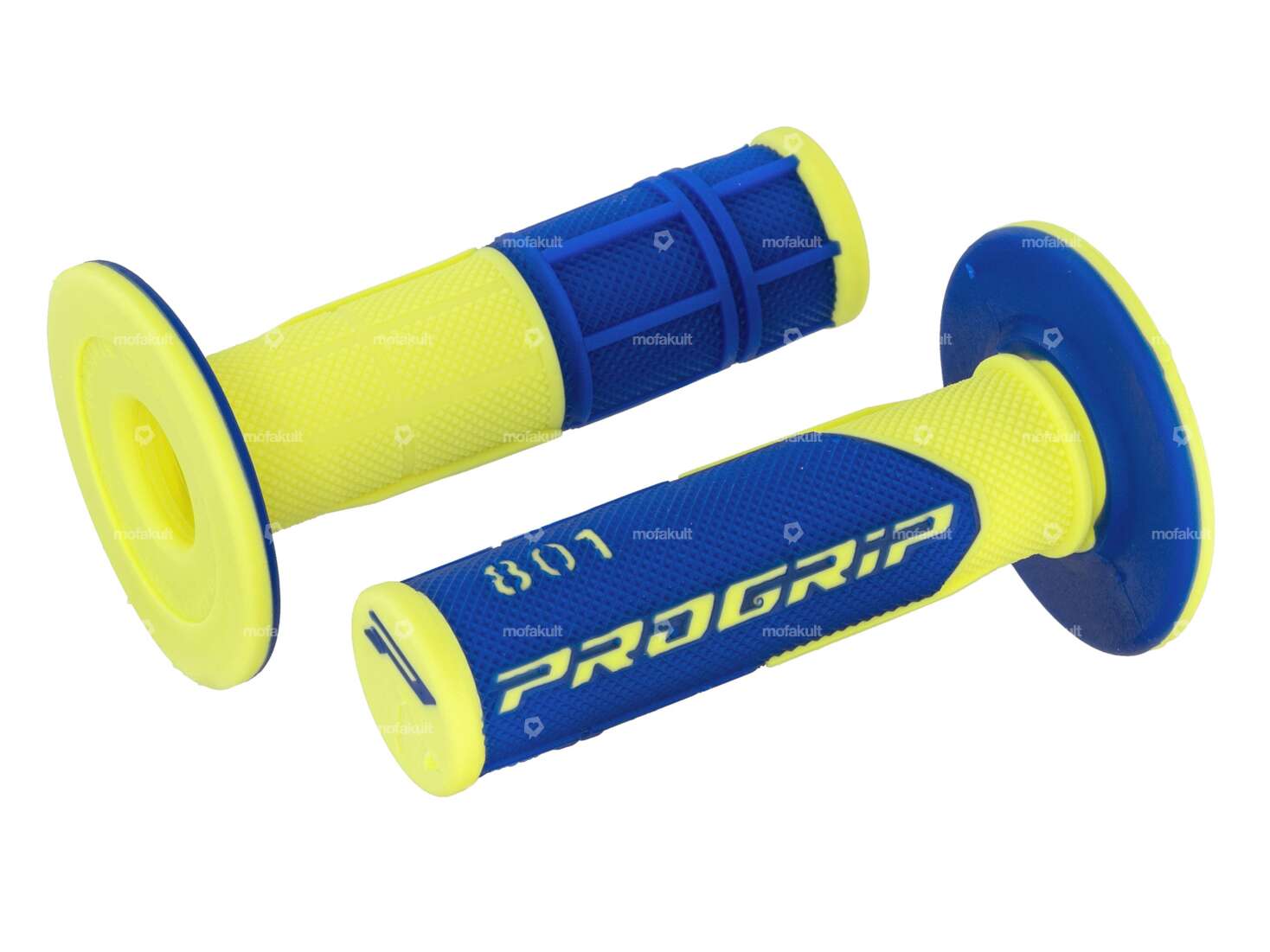 Poignées ProGrip 801 jaune / bleu (Off Road) Carousel Image 1